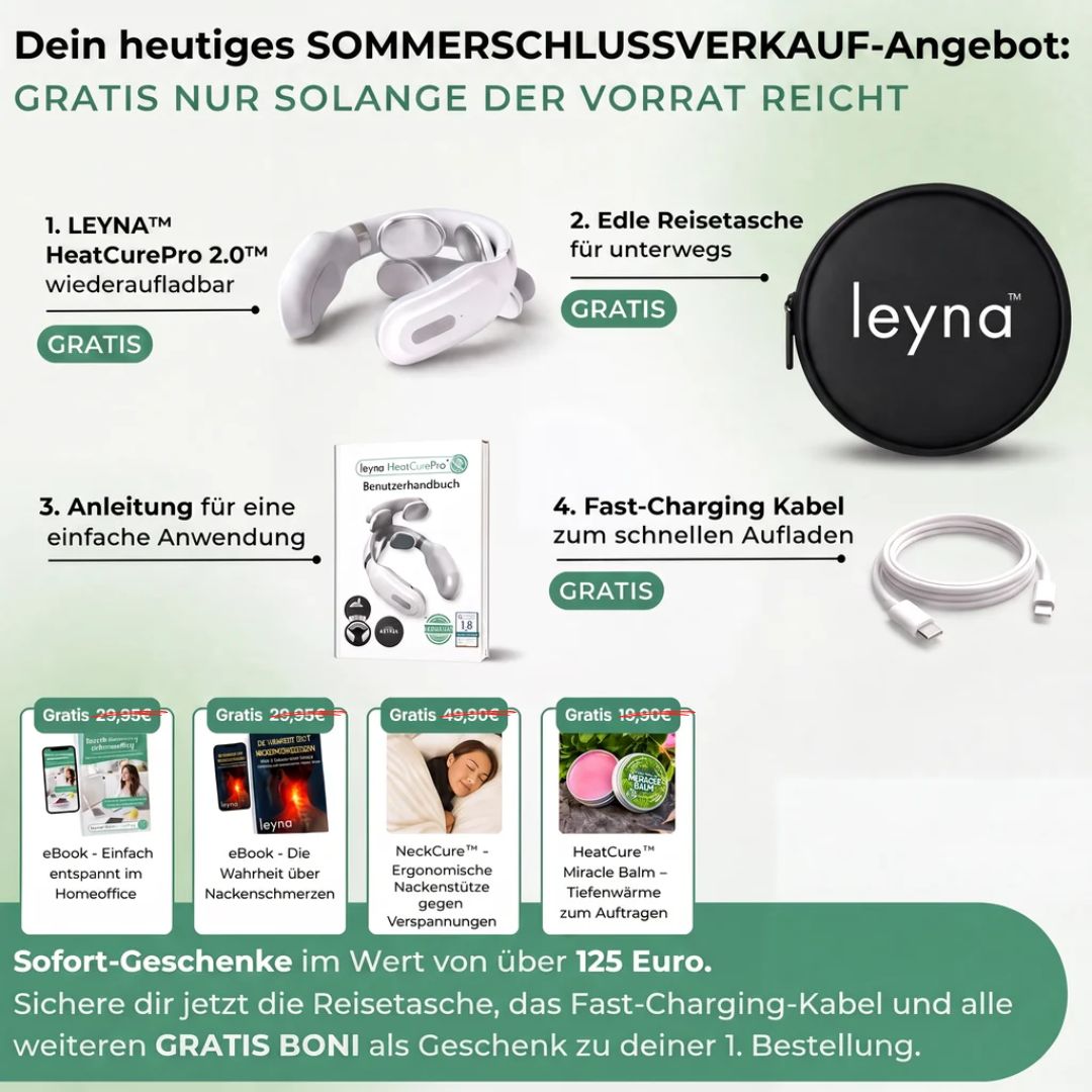 HeatCurePro 2.0 – Professionelle Tiefenwärme-Massage für deinen Nacken