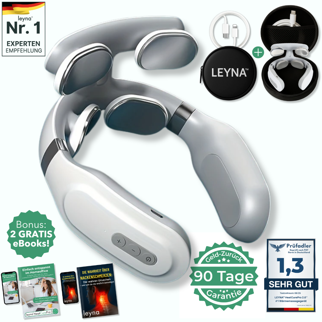 HeatCurePro 2.0™ – Professionelle Tiefenwärme-Massage für deinen Nacken