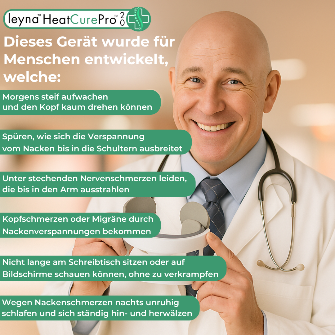 HeatCurePro 2.0™ – Professionelle Tiefenwärme-Massage für deinen Nacken