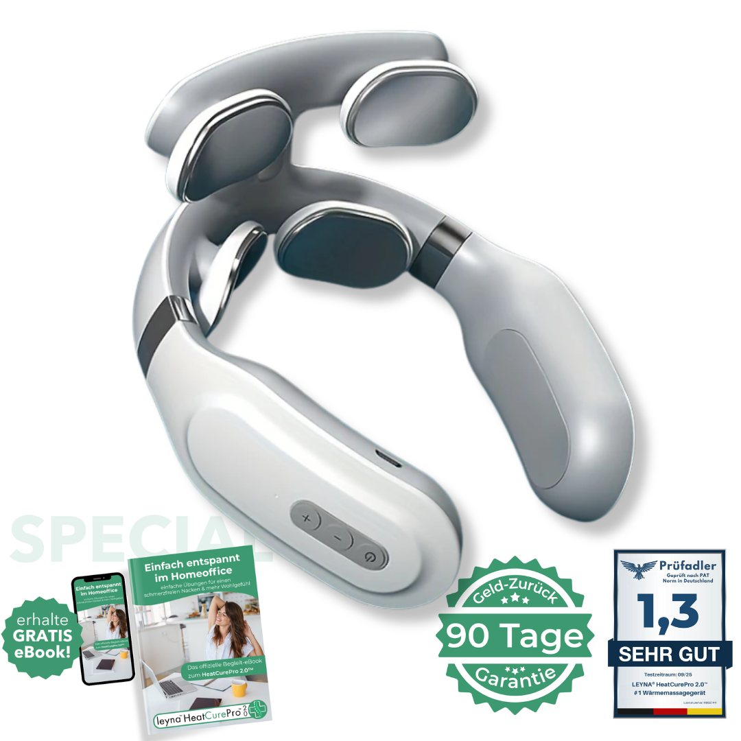 HeatCurePro 2.0™ – Professionelle Tiefenwärme-Massage für deinen Nacken