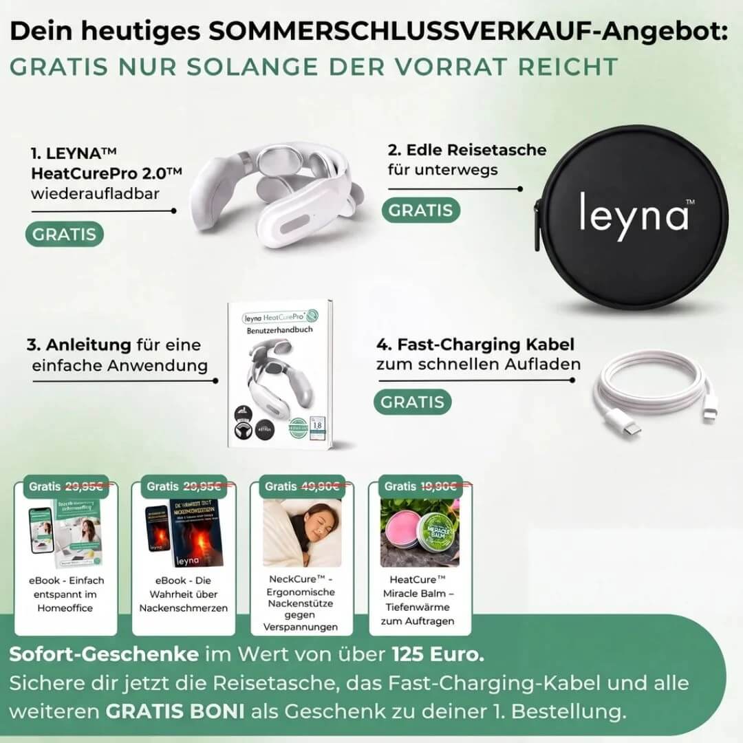 HeatCurePro 2.0 – Professionelle Tiefenwärme-Massage für deinen Nacken