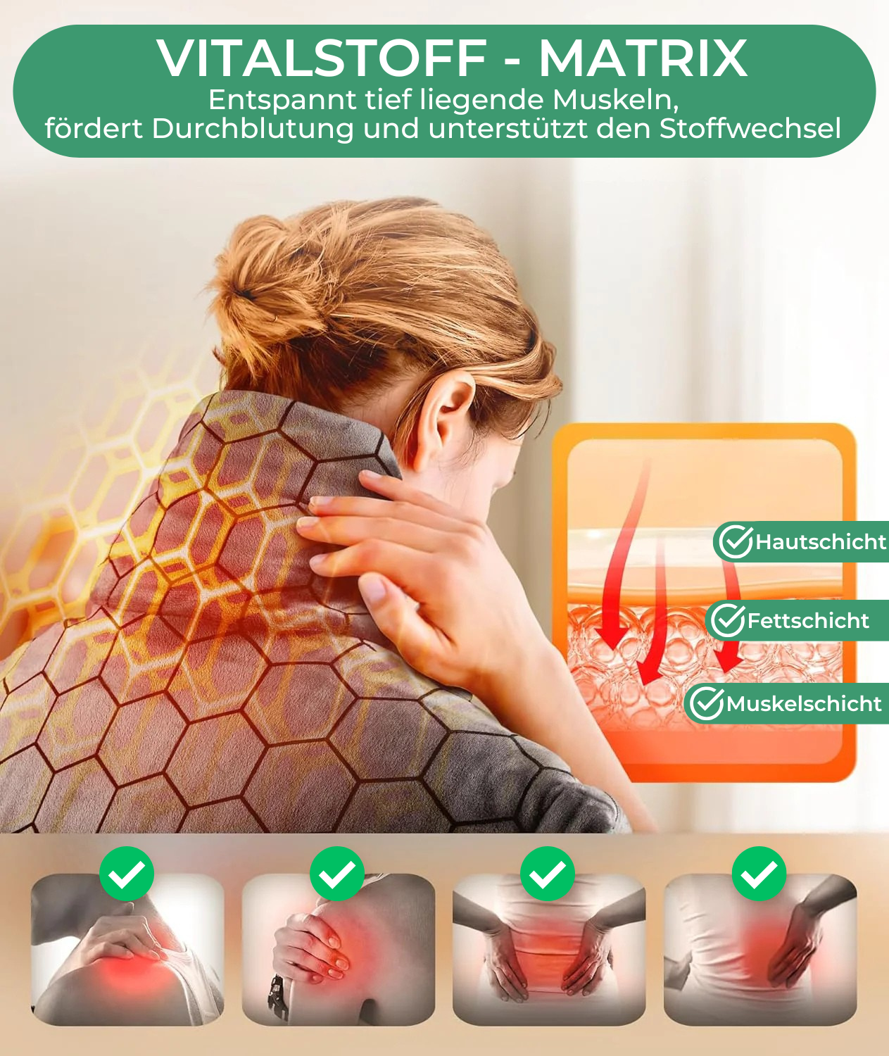 HeatCure ThermoCare System – 3-in-1 Wärme- & Entspannungssystem für deinen Nacken