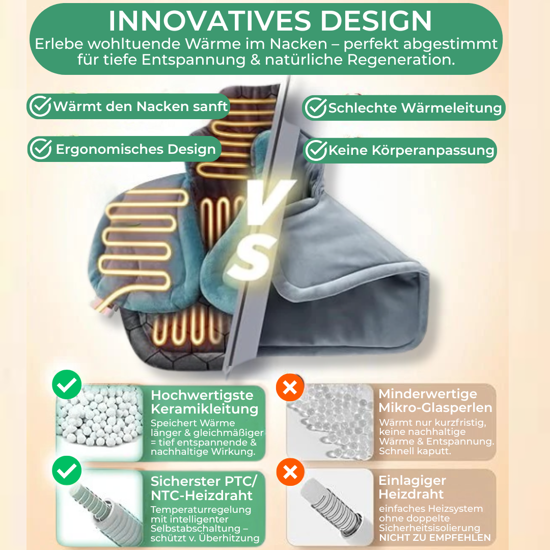 HeatCure Aura™ – Ergonomisches Heizkissen für Entspannung, Erholung & Wohlbefinden