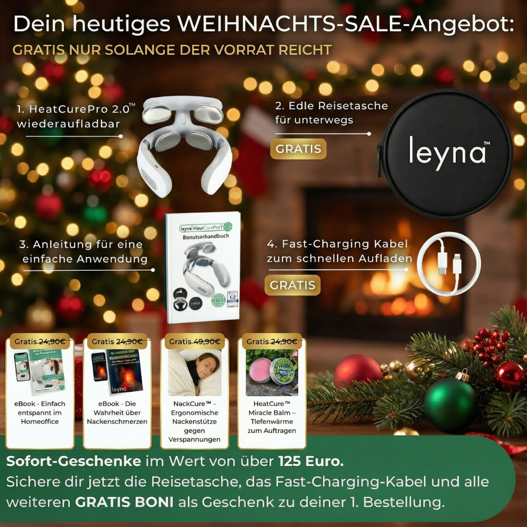 HeatCurePro 2.0™ – Professionelle Tiefenwärme-Massage für deinen Nacken